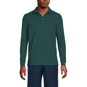 FOXA เสื้อโปโลแขนยาวผ้าตาข่ายสำหรับเด็กผู้ชายชุดนักเรียนผ้าฝ้ายถัก - Product Image 1