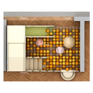 Perlengkapan taman bermain dalam ruangan lembut anak-anak komersial Dengan Kolam bola - Product Image 3