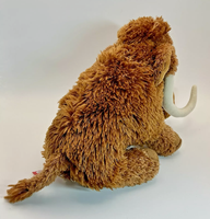 Peluche mammouth marron personnalisée en gros au détail Peluche super douce avec techniques de remplissage brodées en coton PP