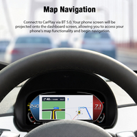 ZWNAV 8.8" Affichage numérique de style OEM pour BMW Z4 2004-2008, tableau de bord LCD, compteur de vitesse, kit de rétrofit de cockpit virtuel