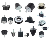 Isolateur de vibrations cylindrique en caoutchouc de grande taille de la marque ChiJin, montage VV VE VD, filetage M12, écologique, noir, 40-80 Shore