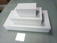 Gaojian – Ensemble de 3 présentoirs alimentaires en acrylique blanc brillant, écologiques, pour buffet, emballage carton, pour mariage