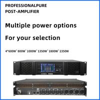 Amplificador de Potencia DSP de 4 Canales Clase TD FX10000Q de 1350W de Alta Potencia con Pantalla Táctil, Dante, AES, Filtro FIR, Disipador de Calor de Cobre