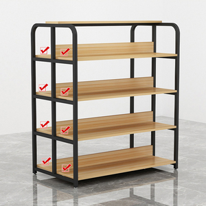 מדפים כבדים חנות גונדולה מדפים חנויות סופרמרקטים תצוגה לעמוד רב שכבתית מדפים דו צדדי - Product Image 6