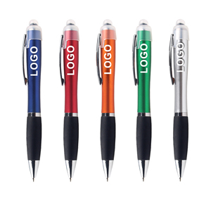 Cheapest LED Light Plastic Customized Logo <b>Ballpoint</b> <b>Pen</b> With Printed for Touch Stylus Screen Phone - Product Image 6