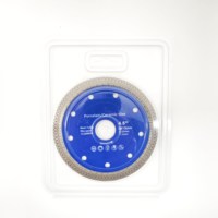Lame de scie circulaire diamantée de qualité industrielle 105 mm, renforcée en maille turbo, moyeu revêtu de Ti, pour coupe OEM, carrelage céramique, verre, pressage à chaud
