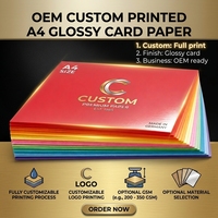 Papier cartonné A4 imprimé sur mesure pour brochures, emballages et présentoirs