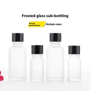 Botellas Redondas de Vidrio Esmerilado Personalizables Hopeck de 10/30 ml, Tapa de Pequeña Capacidad con Cepillo Dosificador <span class=keywords><strong>para</strong></span> Aceites Esenciales, Lociones y Tónicos - Product Image 3