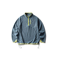 Sudadera Cortavientos de Forro Polar Suave para Parejas, Estilo Montaña, Cuello Alto, Ajuste Holgado, Otoño/Invierno