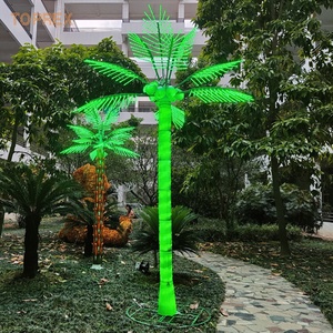 All'ingrosso luci a LED decorate paesaggio artificiale IP65 palma albero di cocco per la festa del giardino decorazione di natale - Product Image 5