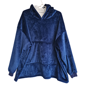 <span class=keywords><strong>Felpa</strong></span> Oversize Personalizzata in <span class=keywords><strong>Pile</strong></span> 100% Poliestere Trapuntata Semplice Comoda con Cappuccio <span class=keywords><strong>Coperta</strong></span> Indossabile Tessuta all'Ingrosso - Product Image 2