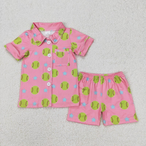 Ensemble short et t-shirt rose à manches courtes pour filles, vêtements pour petites filles, boutique de vêtements pour enfants, vente en gros, haute qualité, nouvelle arrivée, vente chaude - Product Image 6