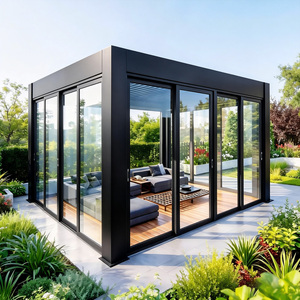 Pergola in Alluminio Intelligente Auto-Regolante con Tetto Bioclimatico Sensibile alle Intemperie e Sensore Pioggia, Controllo Smart per Patio e Terrazza - Product Image 3