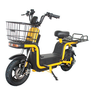Bicicletta <span class=keywords><strong>Elettrica</strong></span> Sicura con Motore Centrale Brushless, Trasporto Carico, 3 Velocità, Telaio in Acciaio, Freni a Disco Anteriori e Tamburo Posteriori, Autonomia 60-70km, Per Adulti - Product Image 1