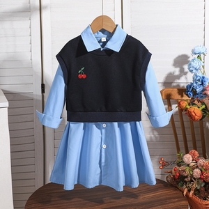 Yokids ชุดเสื้อผ้า2ชิ้นสำหรับเด็กผู้หญิงชุดเสื้อผ้าบูติกสำหรับฤดูใบไม้ร่วงและ4-7ปี5ปี - Product Image 5