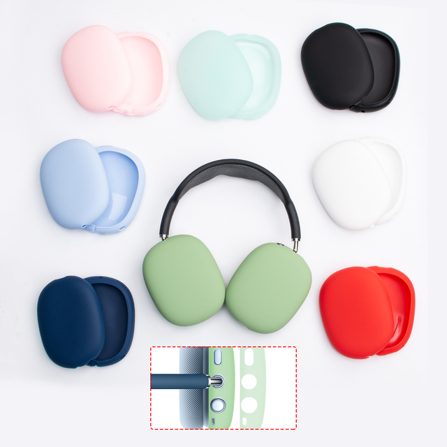 Chinese Factory Hot Sale Headphone Accessories Dustproof Case for AirPods Max Silicone Protective Cover
