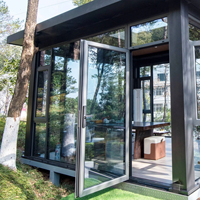 Porte extérieure RG60C en alliage d'aluminium avec design moderne français, porte en verre à isolation thermique, ouverture latérale, finition de qualité supérieure, garantie 5 ans