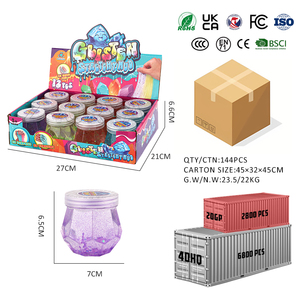 Zhorya Playdough Pha Lê Rõ Ràng Slime Gradient Kim Cương Chai Đầy Màu Sắc Của Nhãn Hiệu Tự Làm Đồ Chơi Giáo Dục Slime Pha Lê Bùn Cho Trẻ Em - Product Image 6
