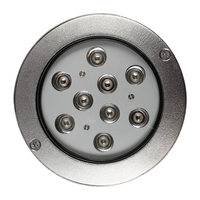 CE ROHS Zertifiziertes 12/24 Volt 27W Weißes LED-Poollicht IP68 Bewertet Einbau-Unterwasserleuchte 316L Edelstahl für Außenbereich Dimmbar