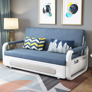 Giường sofa vải đa chức năng hiện đại được thiết kế cho căn hộ nhỏ gọn sử dụng linh hoạt cho đơn đôi cư dễ dàng gấp - Product Image 3