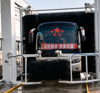 Laveuse de véhicules automatique à brosses haute pression pour bus, autocars et camions, en acier inoxydable galvanisé, pour lavage de châssis et tunnels