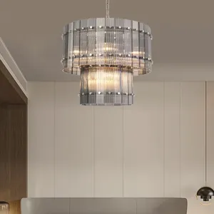 Benutzer definierte Beleuchtung Kreative Spiral Design Home Hotel Glas Kronleuchter Pendel leuchte Runde Für Hotellobby