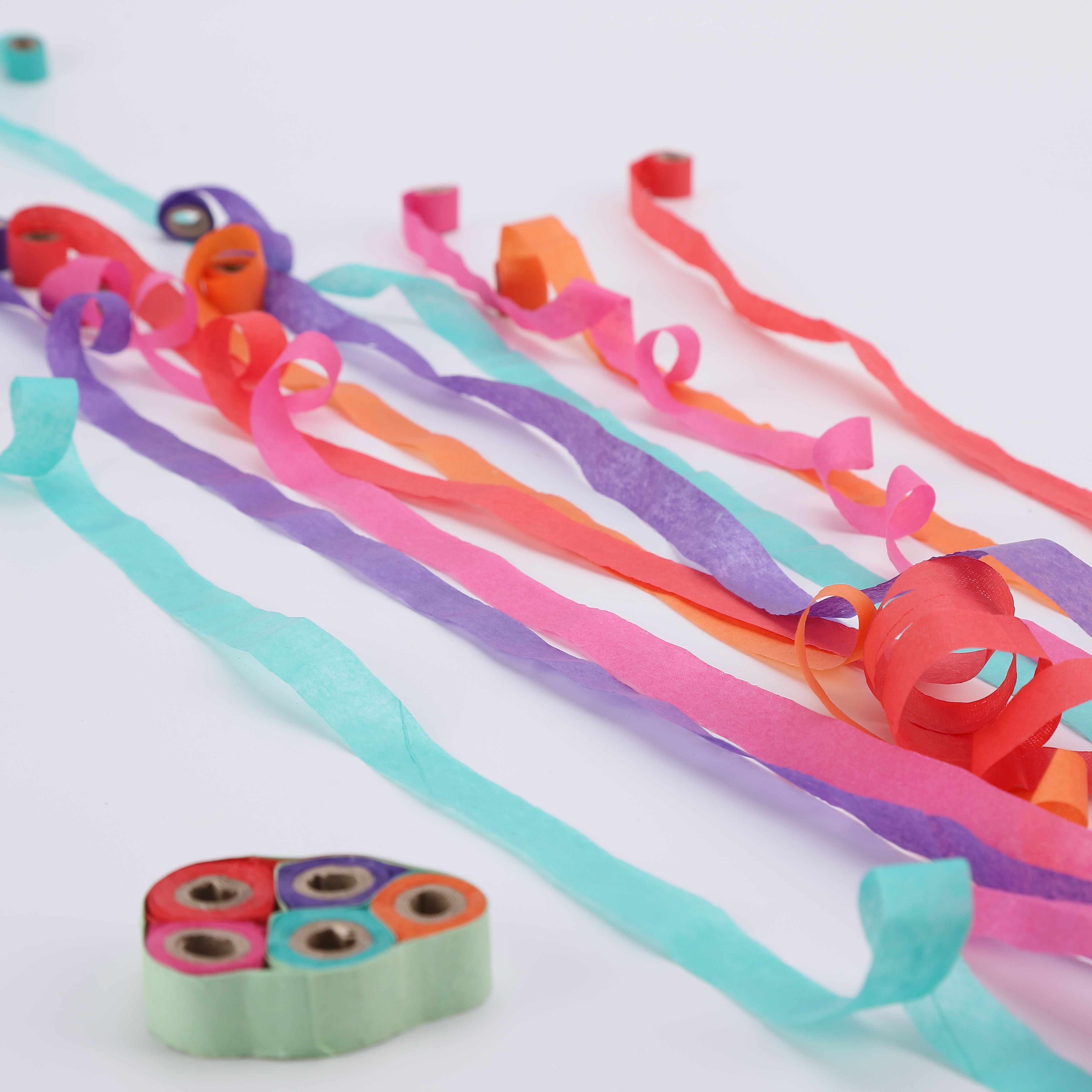 Confettis de ruban colorés