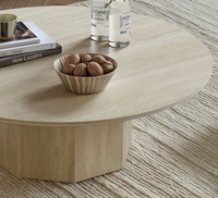 Meubles simples, table basse Moon, salon, usage domestique minimaliste