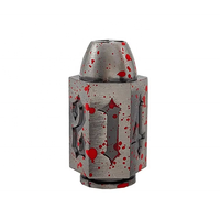 Revolver D6 dés Cool Bullet polyédrique en vrac laiton métal DND RPG dés accessoires pour Donjons et Dragons Gamer Vente en gros