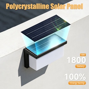 Lámparas Solares de Pared con Diseño <span class=keywords><strong>Cuadrado</strong></span>, Fácil Instalación en Pared, Lámparas Solares para Exteriores, Impermeables/Lámpara Solar para Calle/Iluminación Solar - Product Image 2