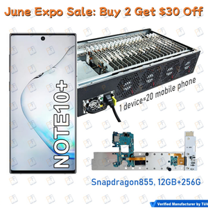 Caja de teléfono profesional para granja, carcasa de placa base Android con ventilador de refrigeración para sistema de automatización de granja de clics para S20 <span class=keywords><strong>S21</strong></span> S22 - Product Image 1