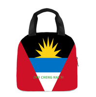 Sac à lunch isotherme avec drapeau de la Dominique, parfait pour les enfants, la maternelle, l'école, le travail, les voyages, les pique-niques, facile à transporter, unisexe