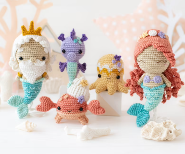 Adorable pulpo Amigurumi Juguetes de ganchillo hechos a mano