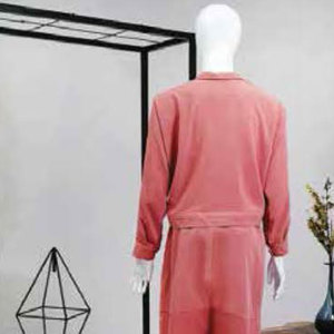 Conjunto de Dos Piezas Casual de Verano para Mujer, Top Corto Elegante con Cuello en V y Pantalones Anchos Plisados - Product Image 6