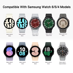 Bracelet de sport respirant en caoutchouc pour <span class=keywords><strong>Samsung</strong></span> <span class=keywords><strong>Galaxy</strong></span> <span class=keywords><strong>Watch</strong></span> 7 fe 6 <span class=keywords><strong>5</strong></span> 4, ceinture de montre intelligente étanche à la mode unisexe, vente en gros - Product Image 3
