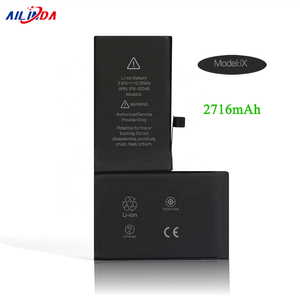 Batteries lithium-ion de capacité standard 2716 mAh pour iPhone X Batterie de remplacement - Product Image 2