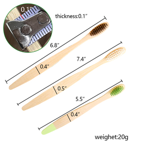 Cepillos de dientes de bambú Cerdas medianas para adultos Ecológico Compostable y biodegradable - Product Image 4