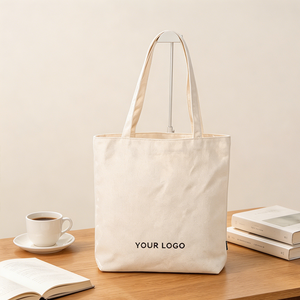Bolsa de <span class=keywords><strong>Lona</strong></span> de Color Natural con Asas Largas y Resistentes, Personalizable con Impresión, Unisex, MOQ 100 para Actividades de Arte y Manualidades - Product Image 1