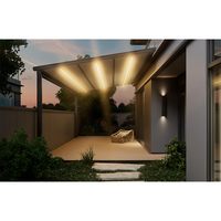 Auvent de terrasse extensible électrique pour villa, auvent pliable extérieur, abri contre la pluie, pavillon, pare-soleil domestique, imperméable