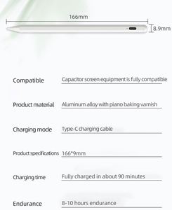 ปากกาสไตลัสแบบสัมผัสสำหรับ <span class=keywords><strong>Samsung</strong></span> Galaxy <span class=keywords><strong>Tab</strong></span> A <span class=keywords><strong>10.1</strong></span>(2016) แท็บเล็ต P585 P580หน้าจอสัมผัสปากกาสไตลัสที่ใช้งานอยู่ - Product Image 5