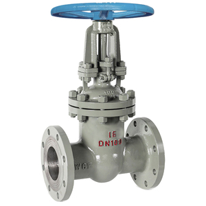 วาล์วประตูเหล็กหล่อแบบมีหน้าแปลน SONGO DN400 ขนาด 16 นิ้ว ANSI 300LB แบบก้านยกพร้อมวงล้อหมุน  วาล์วประตูแบบมีซีลโลหะ WCB - Product Image 1