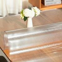 Tapis de protection transparent en PVC pour chaise de bureau et table, pour sols en bois dur, antidérapant, résistant aux taches, lavable, épaisseur 1-1,5 mm, rectangulaire, machine