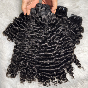 Bouclés vietnamiens 100% cheveux humains bruts vietnamiens pleine cuticule alignée sans enchevêtrement sans perte de cheveux bouclés birmans paquets de 30 pouces - Product Image 5