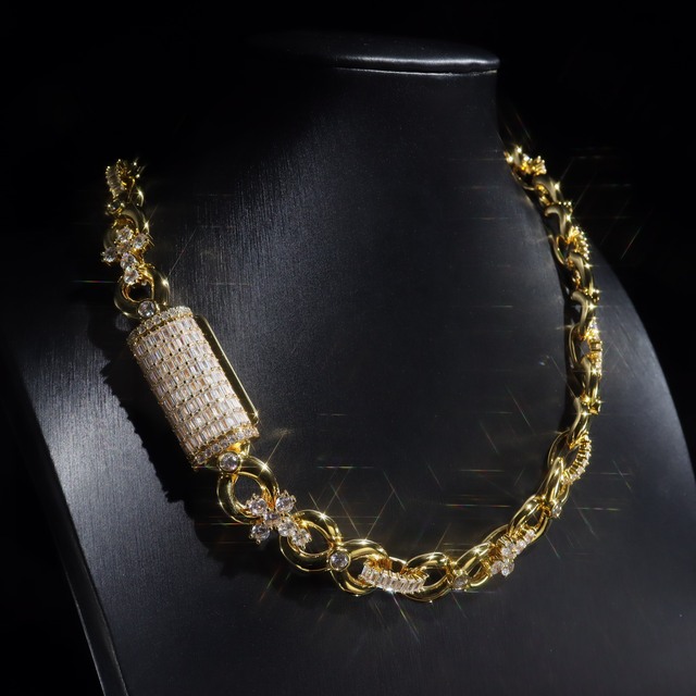 New Style Design Iced Out Baguette Moissanite Cross Cuban Link Chain Custom S925 Silver Necklaces Hip Hop Jewelry for Men