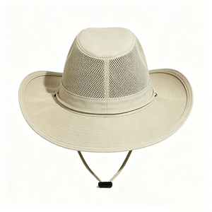 Unisex Mesh Lace Wide Brim Safari <b>Sun</b> <b>Hat</b> UPF 50 UV Protection Breathable Outdoor Travel Sports Fishing Boonie <b>Hat</b> Adjustable - Product Image 4