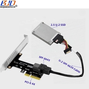 Mini <span class=keywords><strong>SAS</strong></span> SFF-8643 kết nối để <span class=keywords><strong>PCI</strong></span> <span class=keywords><strong>Express</strong></span> <span class=keywords><strong>X4</strong></span> <span class=keywords><strong>PCI</strong></span>-E 4x Adapter riser thẻ cho U2 NVMe SSD - Product Image 6