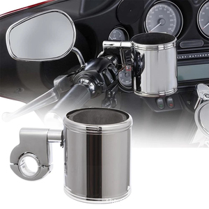 Support de tasse de moto universel réglable de 22mm à 32mm pour <span class=keywords><strong>Harley</strong></span> Touring Street Glide Softail burst Dyna Sportster - Product Image 1