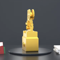 Décoration de caméra vidéo trophée en métal pour gagnant de concours photo personnalisé avec design de moulage unique Produit d'artisanat en métal
