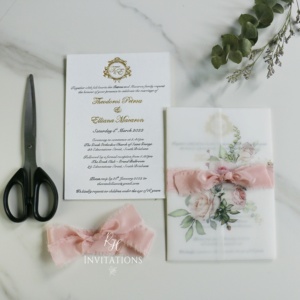 Tarjetas de papel de algodón con estampado personalizado, invitaciones de boda con funda de papel de terciopelo esmerilado y diseño Floral colorido, gran oferta - Product Image 4