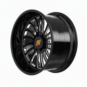Rines Forjados SRD Serie <span class=keywords><strong>H</strong></span> XANS 24x14, Acabado Pulido y Cepillado Cyclone 8x6.5 8x180 para Chevy Silverado 1500 2500 F250 F350 - Product Image 2